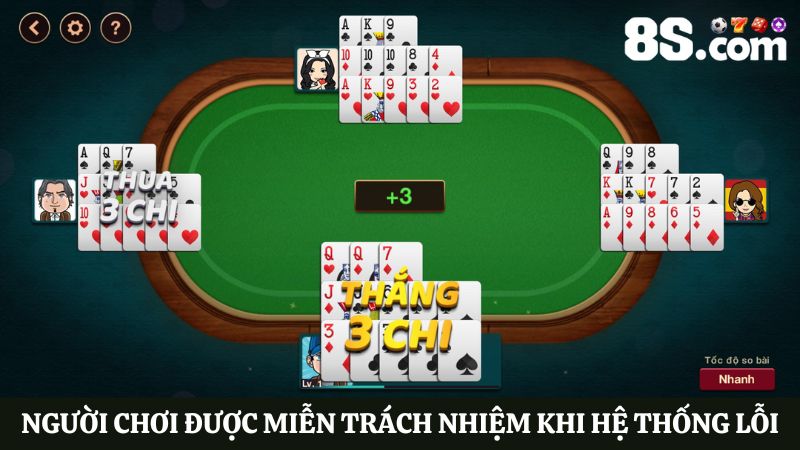 miễn trừ trách nhiệm 8S khi hệ thống gặp sự cố